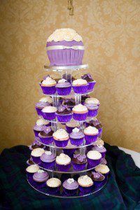 cupcake tier wedding cake