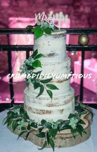 rustic buttercream wedding cake