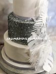 sparkle palm leaf wedding cakes scotland