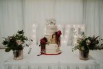 Buttercream with fresh edible flowers wedding cakes scotland