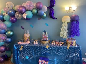 Mermaid theme desert table