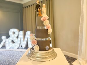 Ombré grey wedding cakes Scotland