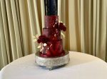 Burgundy galaxy wedding cake