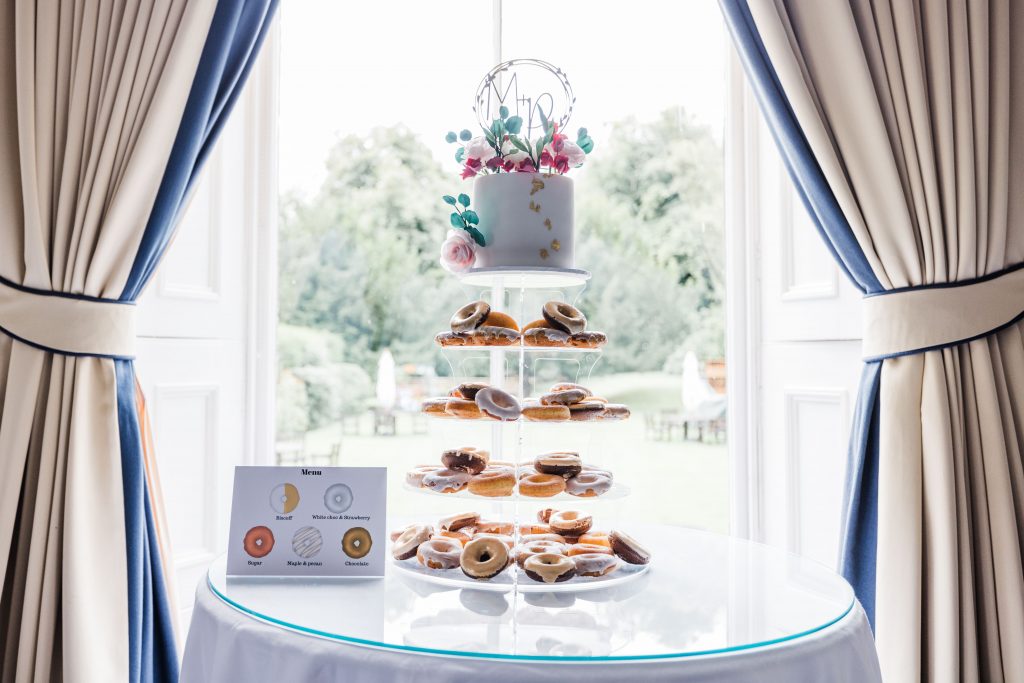 Doughnut tower wedding cake gallery Fife balbirnie house hotel