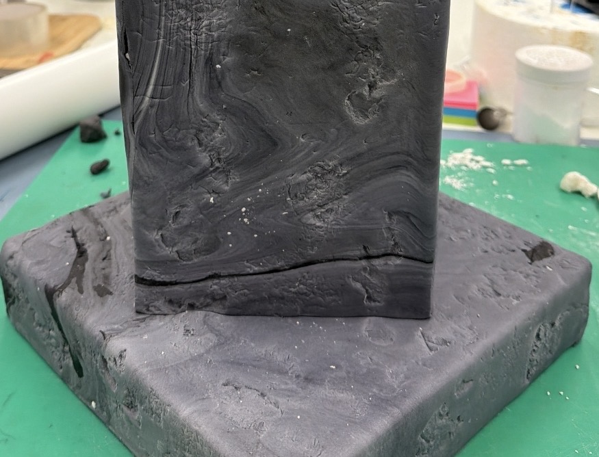 Luxury stone monolith wedding cake commission by Crumbdidilyumptious.