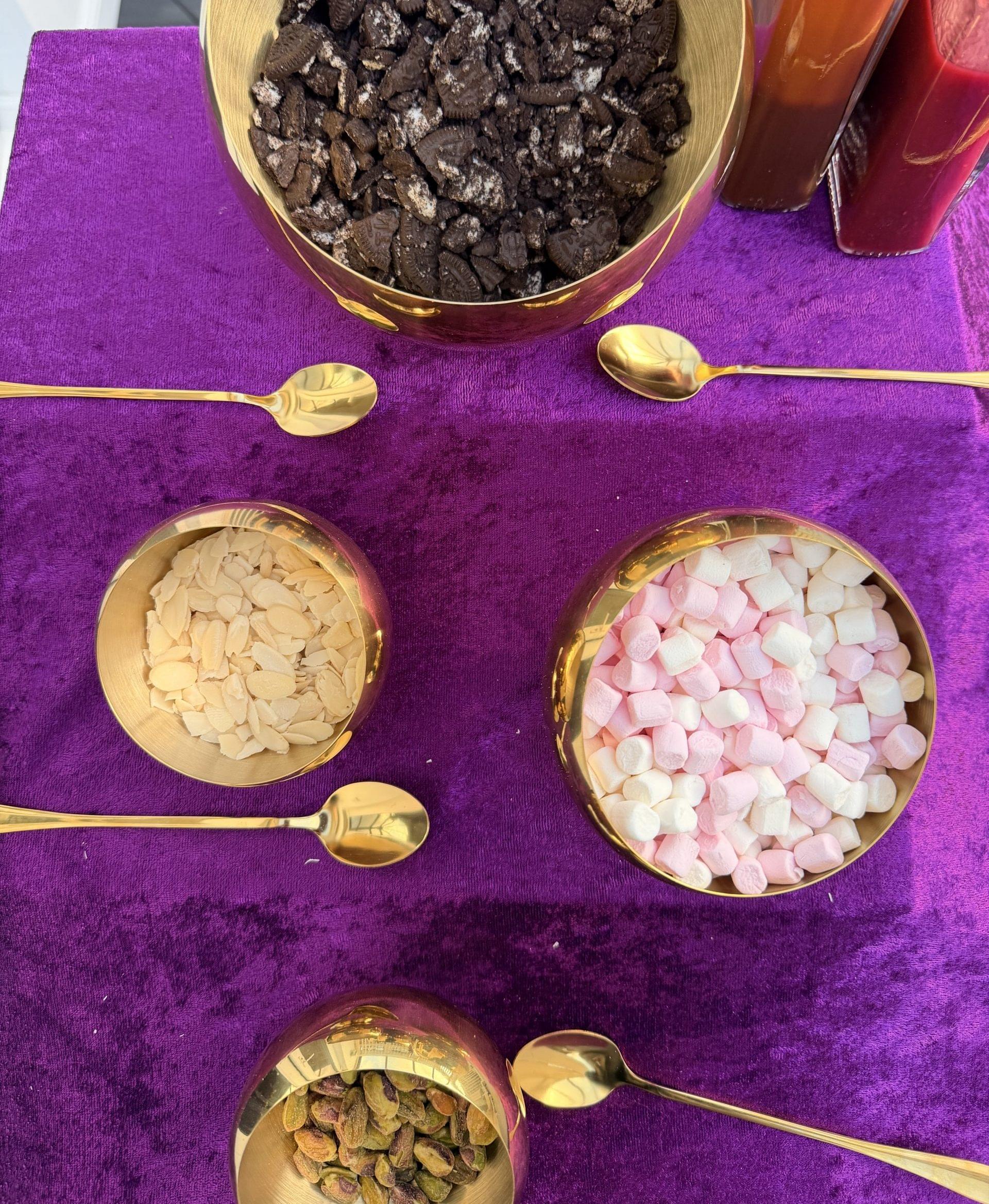 luxury wedding experience Scotland luxury wedding experience Scotland interactive dessert setup⁠