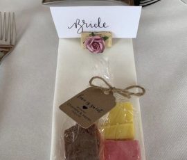 Mixed fudge fudge wedding favours