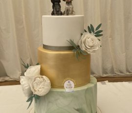 Marble and metallics Marble and metallics wedding cakes scotland