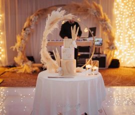 Pampas and orchid Wedding cakes Scotland