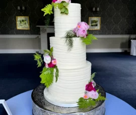 Buttercream wedding cake Glenrothes