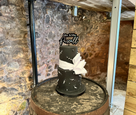 Monochrome wedding cake gallery Fife