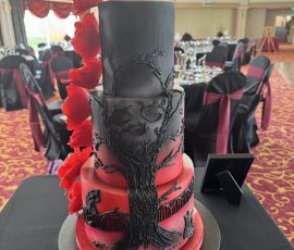 Gothic alternative wedding cake atholl palace hotel