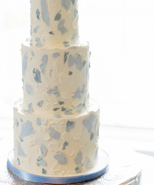 Blue textured buttercream Wedding cakes Scotland
